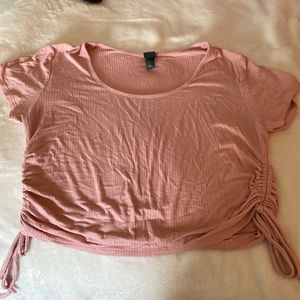 Baby Pink Size XL Crop Top